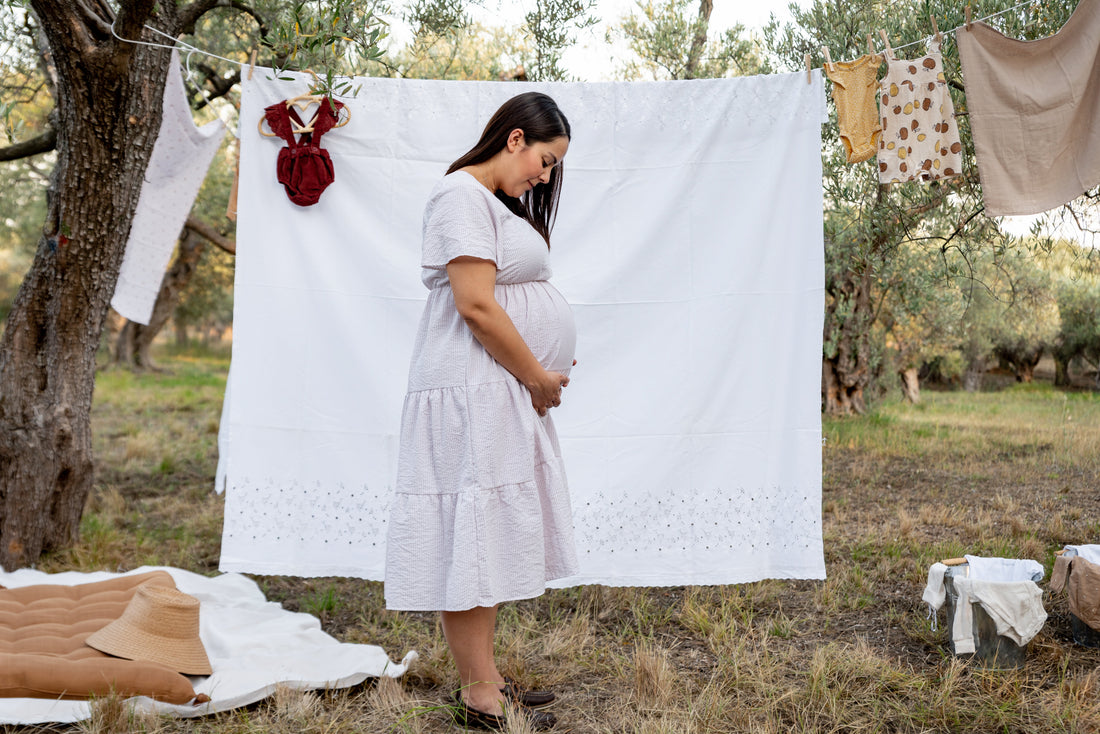 Pure. Beautiful. Yours. The Only Maternity Wear That Grows With Your Values