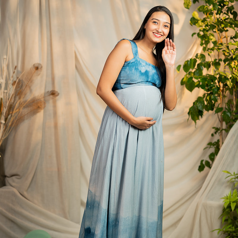 Super Sift Cotton Glacier Floor Length Dress