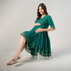 Pure Mulmul Cotton Maternity Dress
