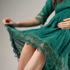Pure Mulmul Cotton Maternity Dress
