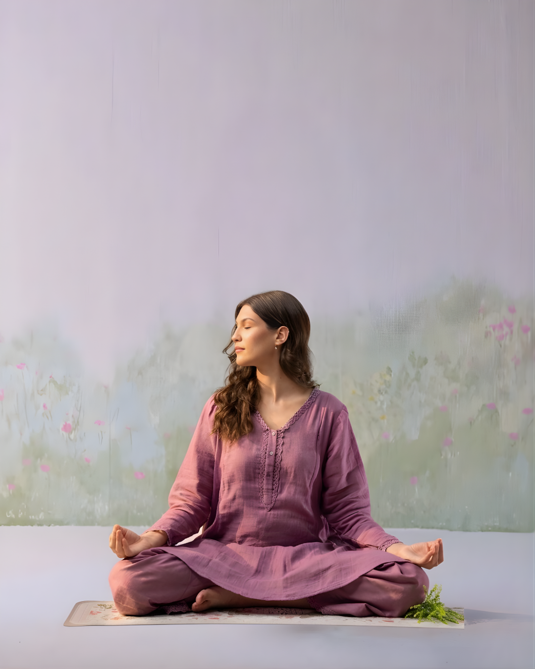 Mauve Organic Cotton Linen Cord Set