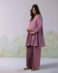 Mauve Organic Cotton Linen Cord Set