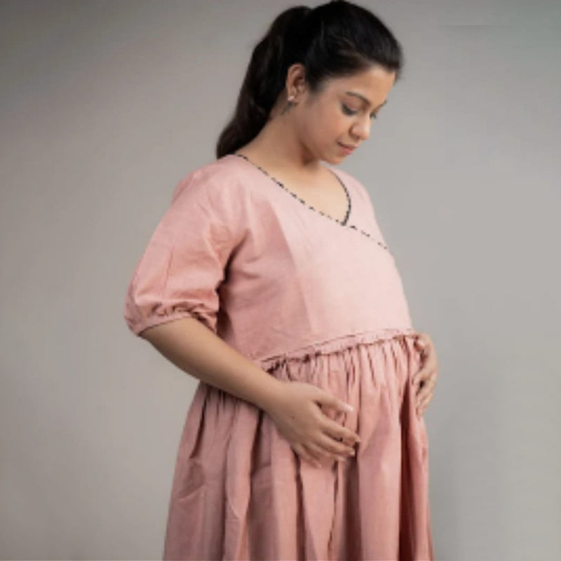 Ruched Caramel Dress