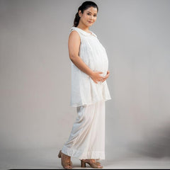 Organic Cotton Tunic with Pleats