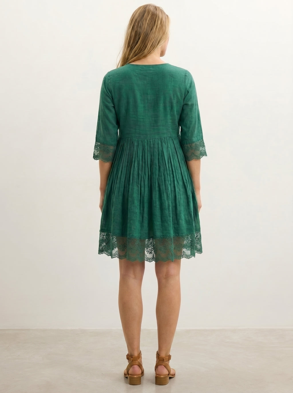 The jade flower tiered dress