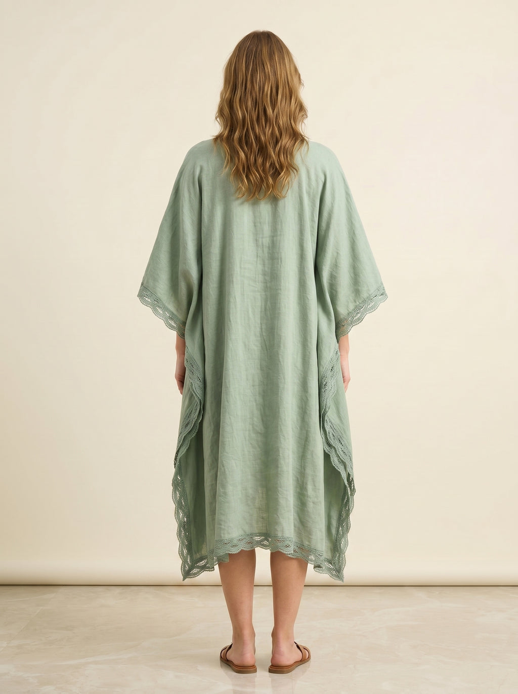 sage organic maternity kaftan