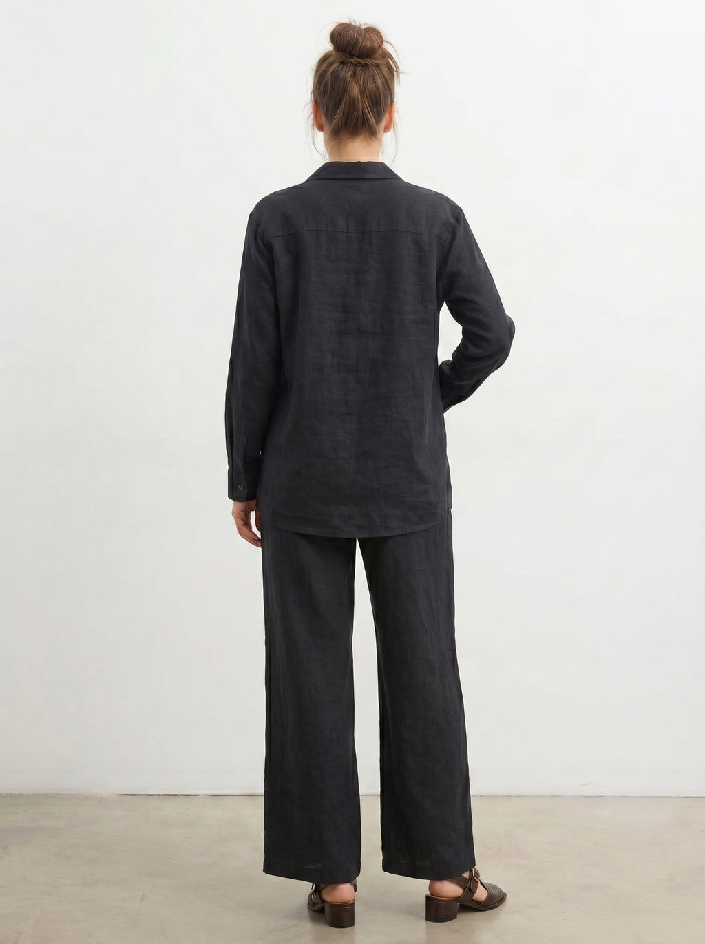 BLACK DOODLE MATERNITY CO-ORD SHIRT SET
