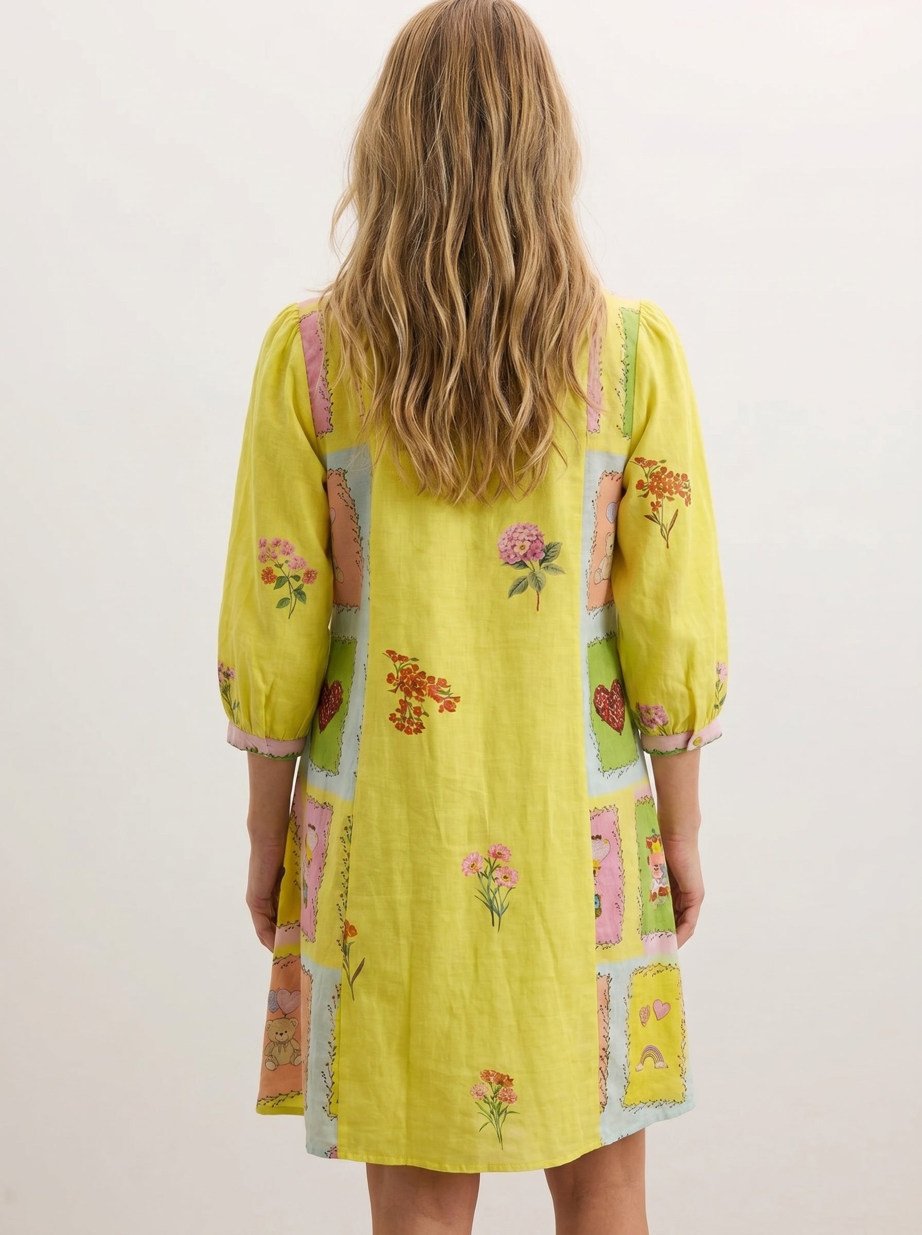 The petals and peonies a line dress