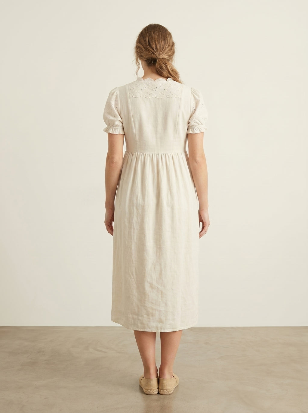 SNOW WHITE EYE LET MATERNITY LOUNGE DRESS