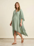 sage organic maternity kaftan