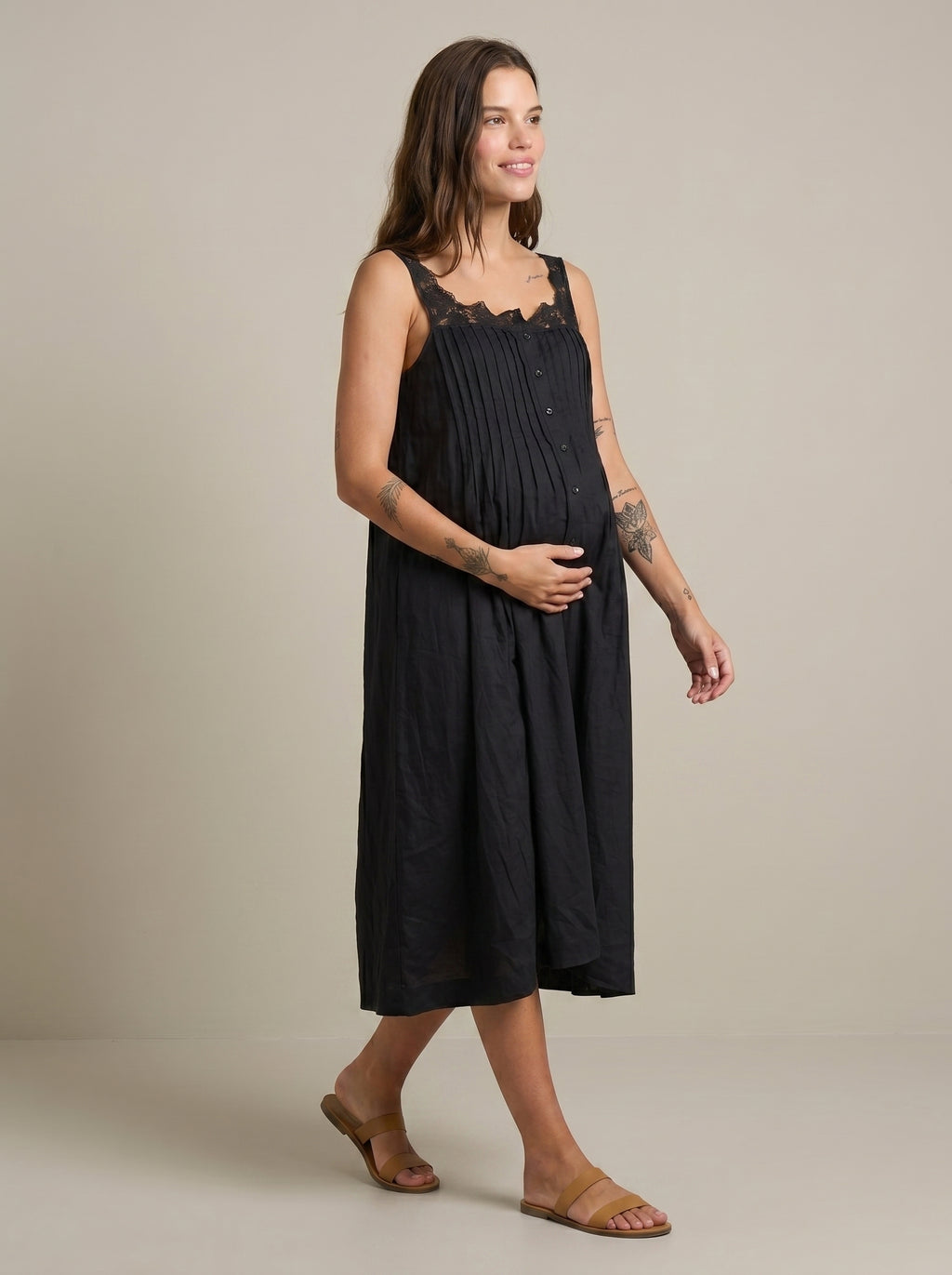 STORM BLACK LOUNGE DRESS