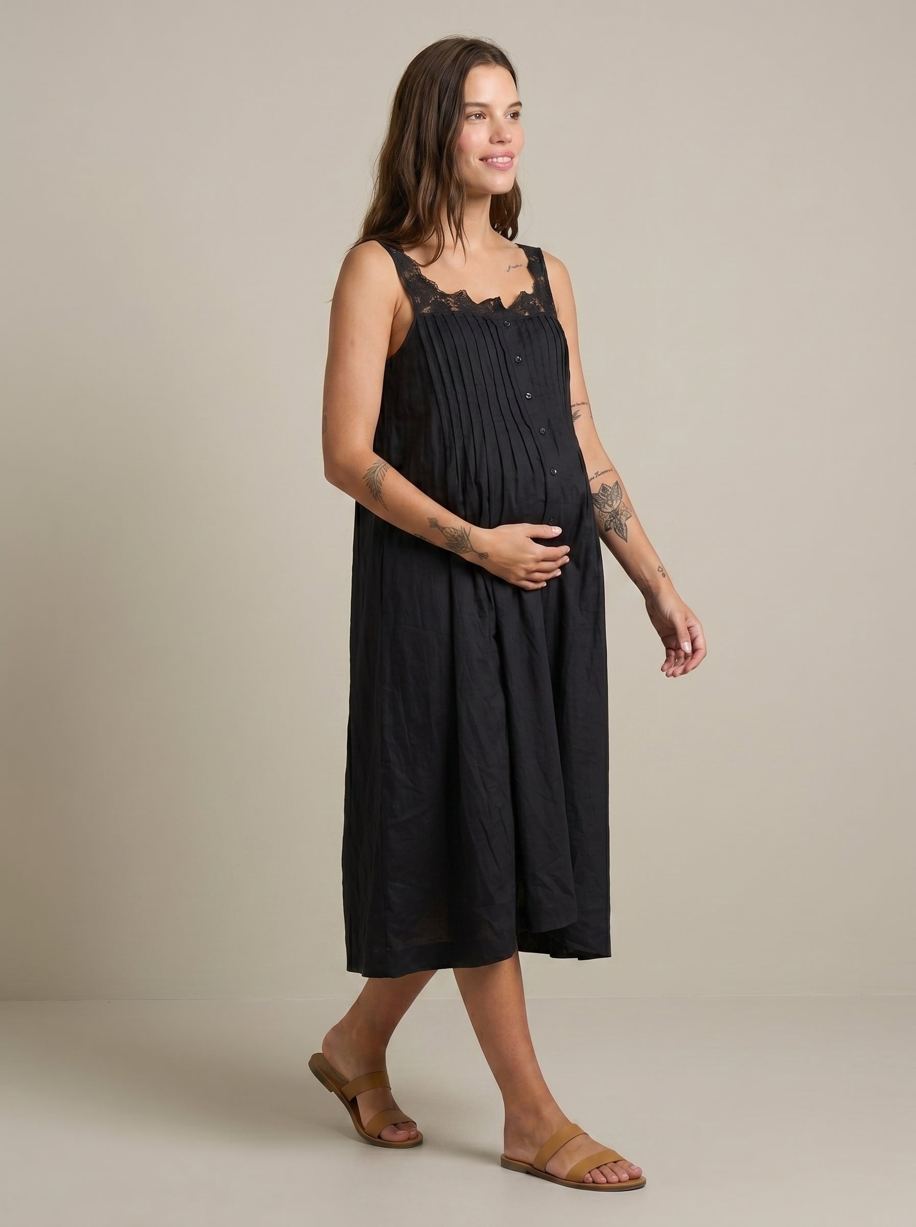 STORM BLACK LOUNGE DRESS