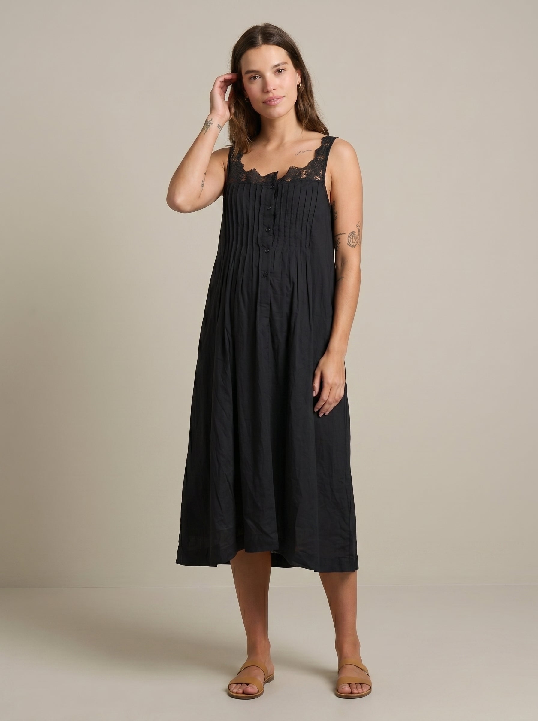 STORM BLACK LOUNGE DRESS