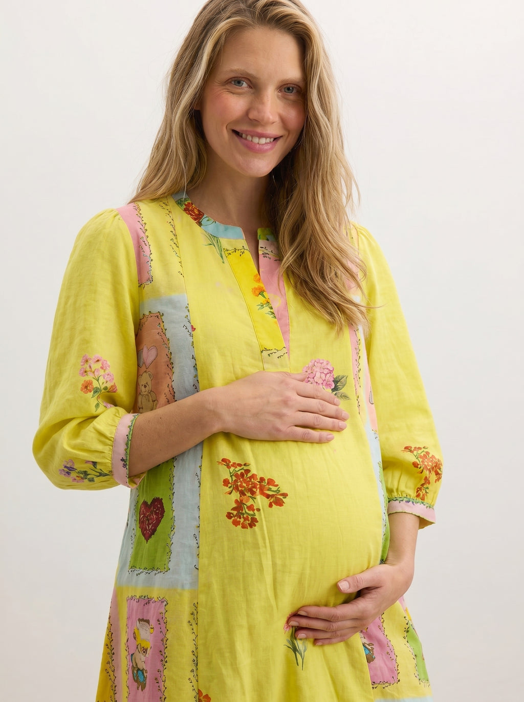 The petals and peonies a line dress