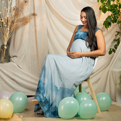 Super Sift Cotton Glacier Floor Length Dress