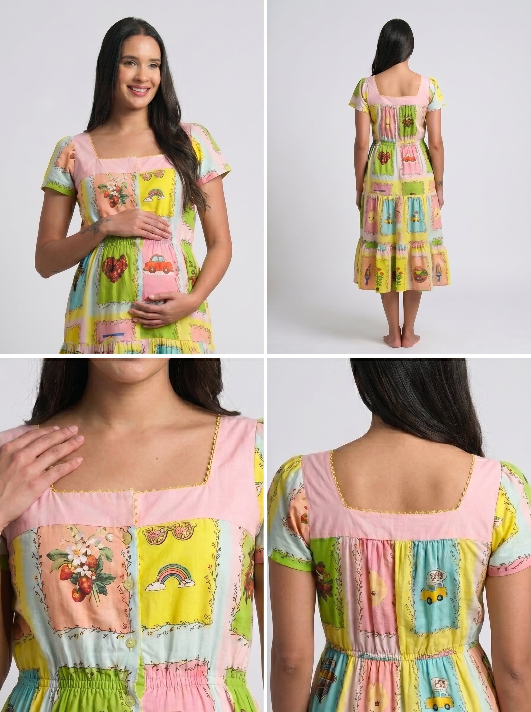 The tropical sunshine tired dress