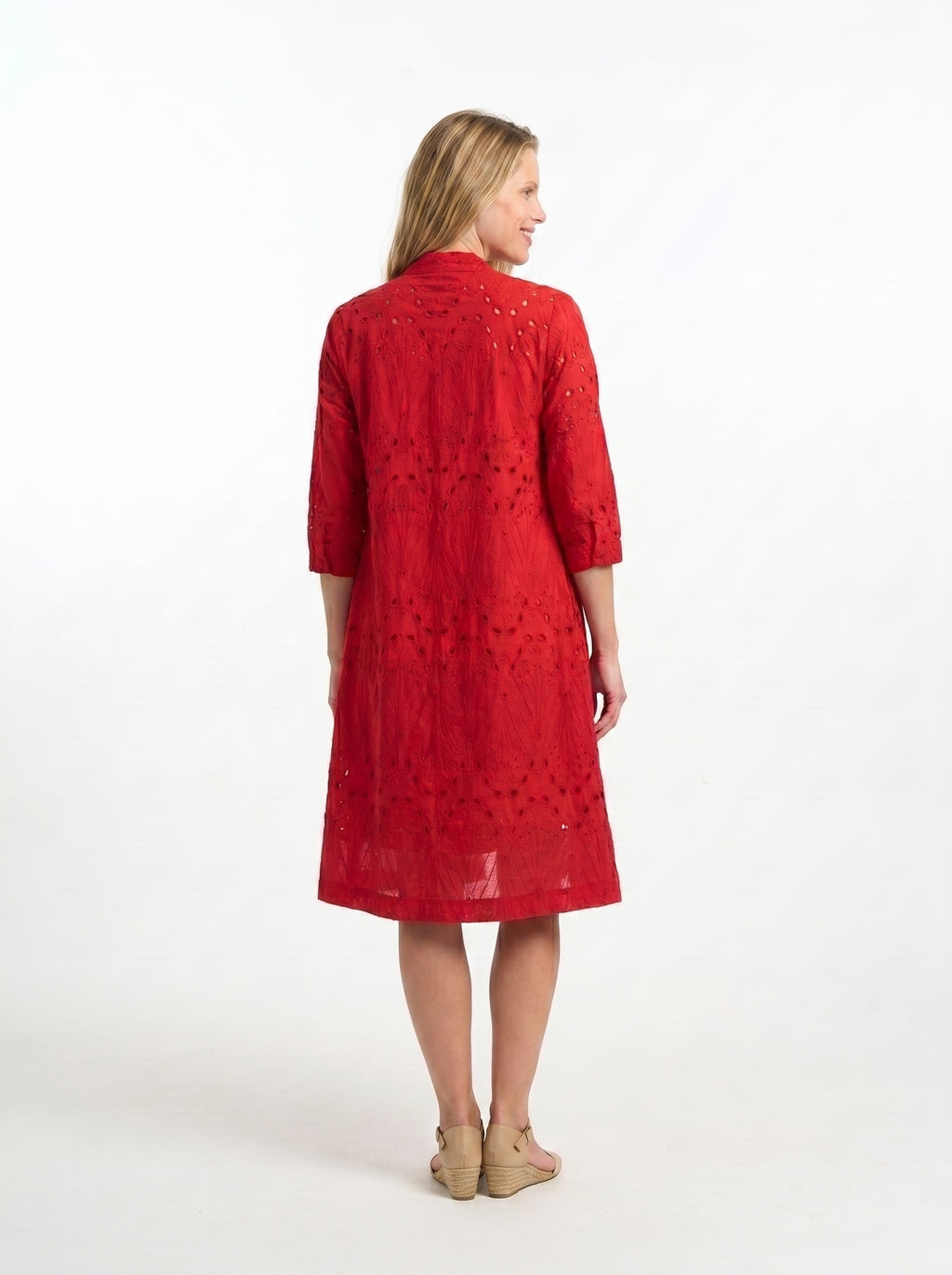 Scarlett Red Sciffilli Organic Cotton Suit Dress