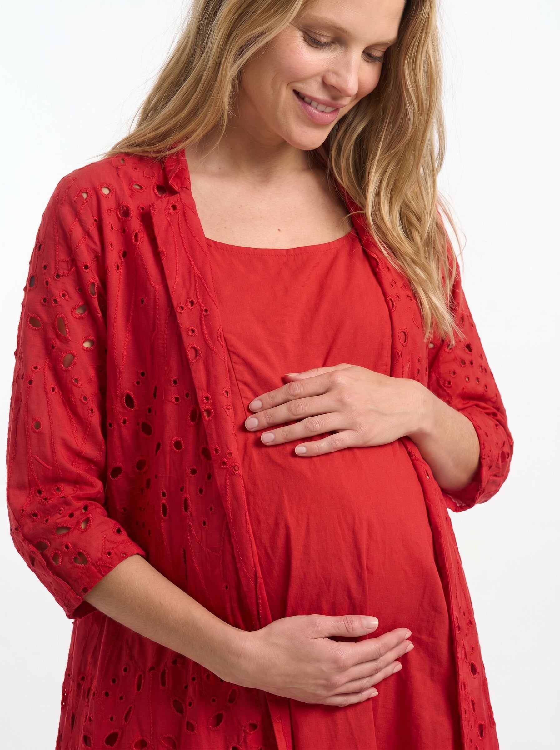 Scarlett Red Sciffilli Organic Cotton Suit Dress
