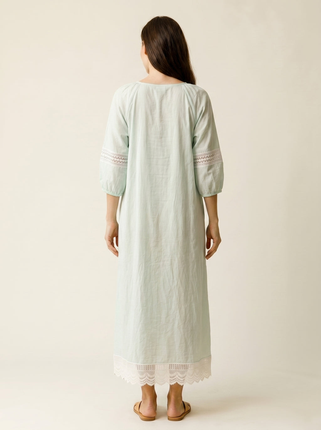 ICE BLUE MATERNITY LOUNGE DRESS