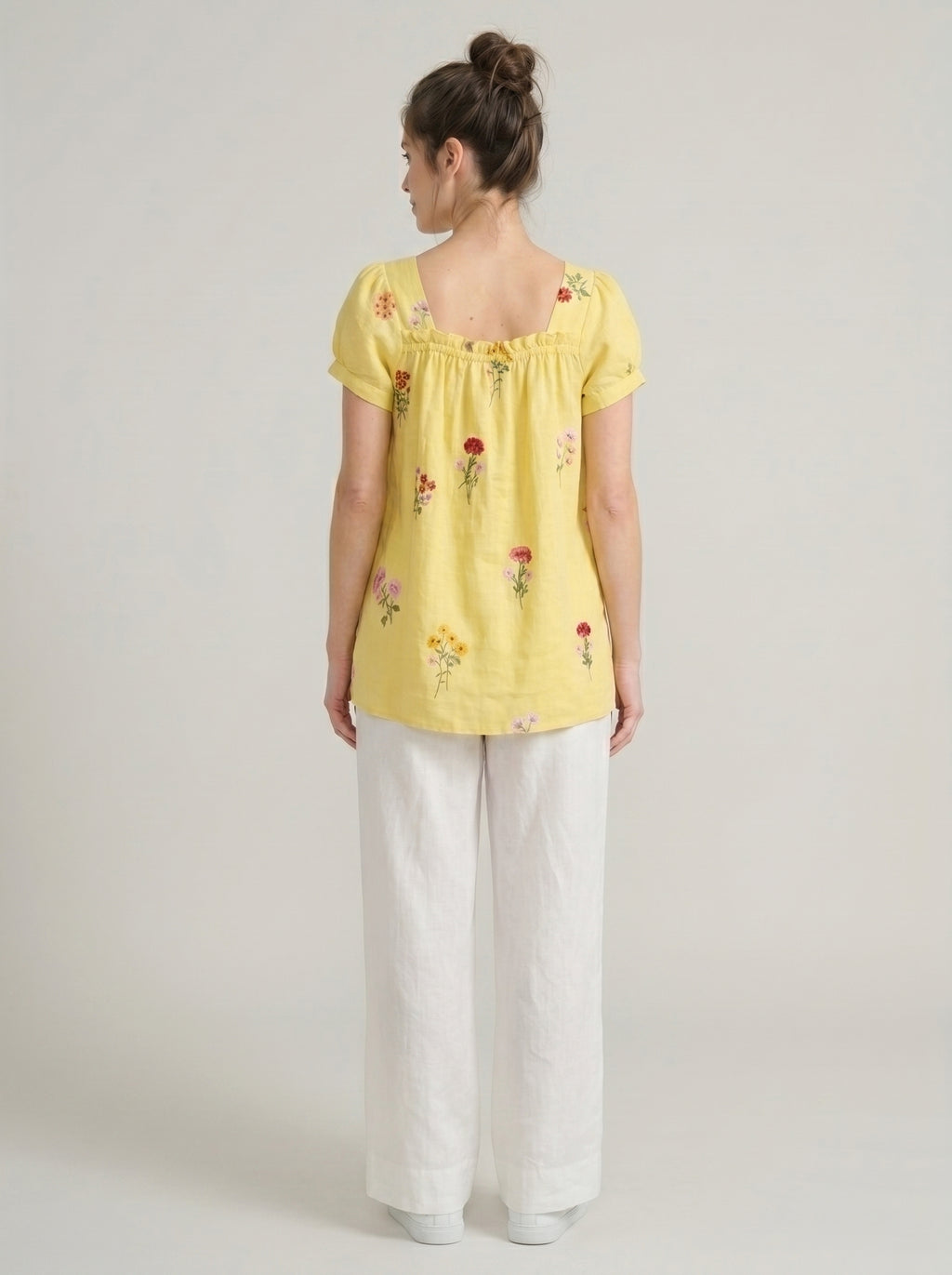 Daffodil Yellow Botanical Maternity Tunic Co-Ord Set