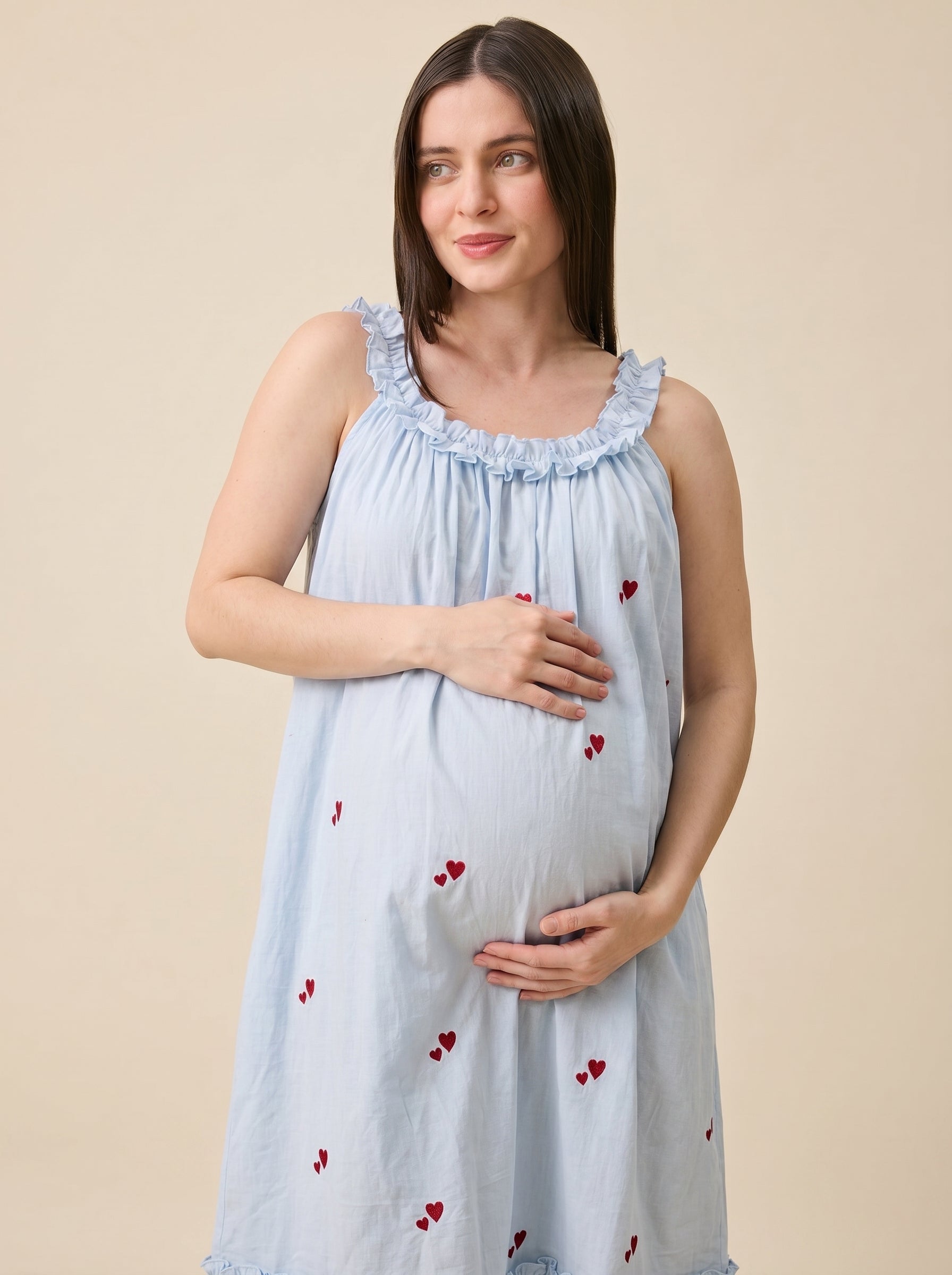 BABY BLOOM MATERNITY LOUNGE DRESS
