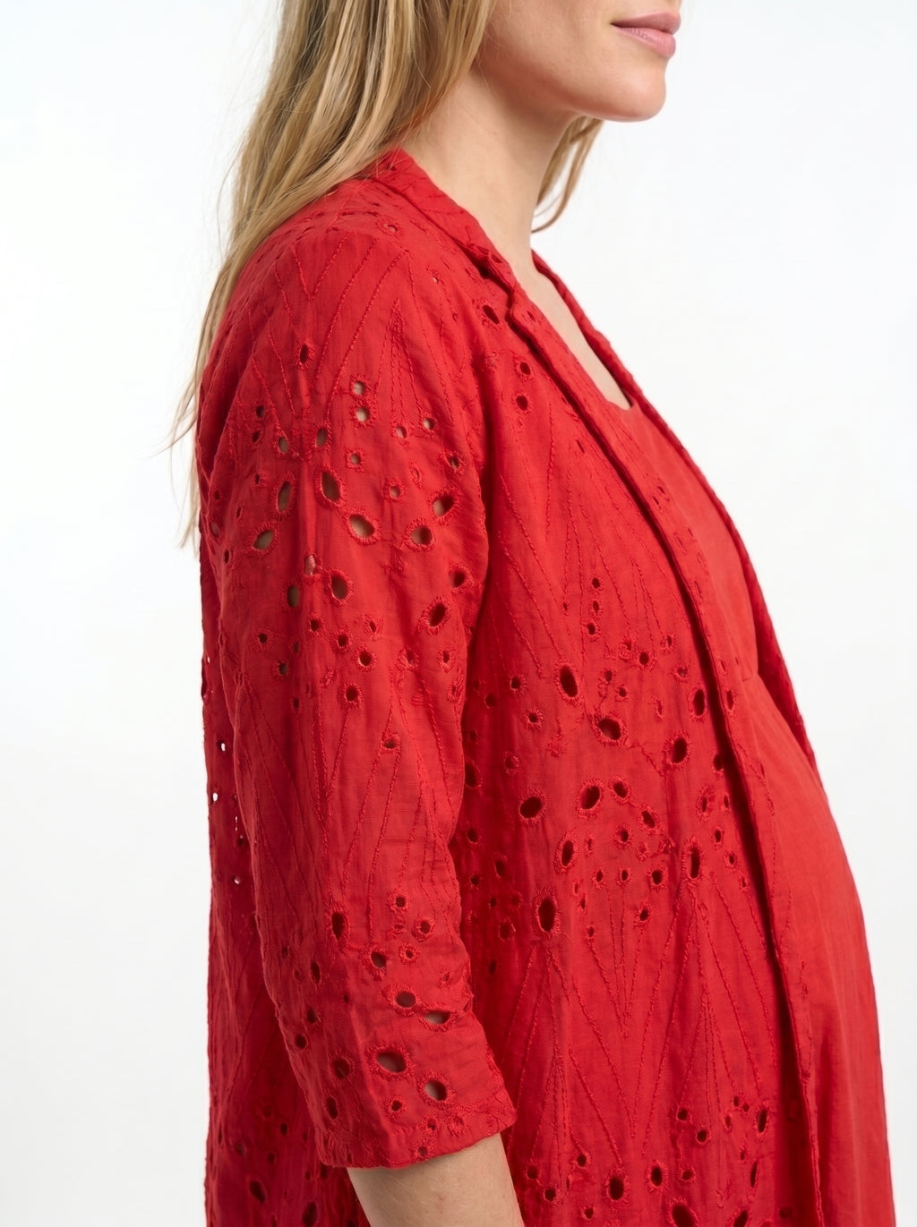 Scarlett Red Sciffilli Organic Cotton Suit Dress