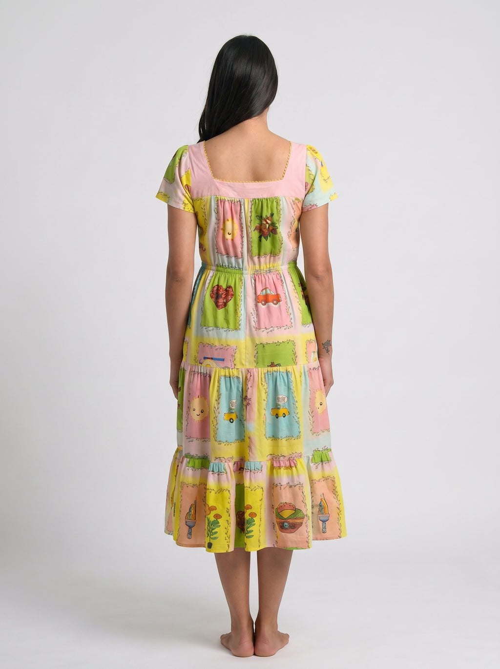 The tropical sunshine tired dress
