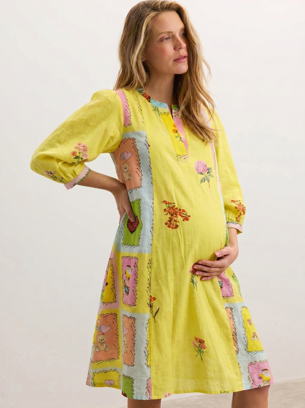 The petals and peonies a line dress