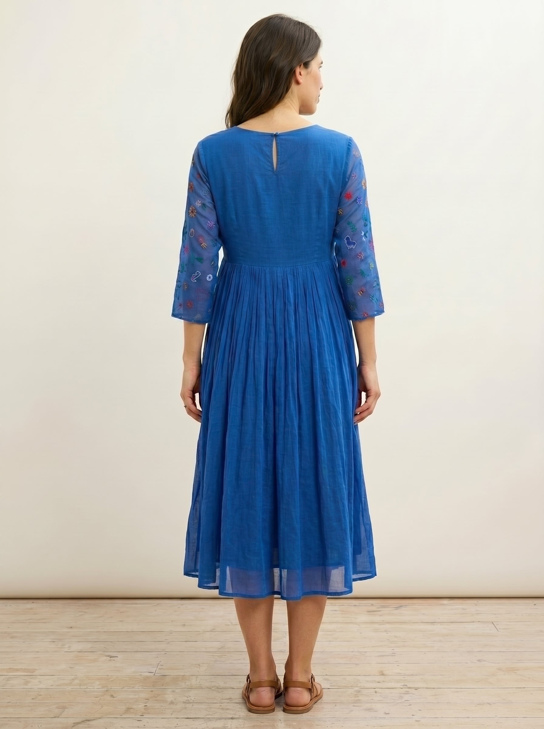 Baby doodles cobalt dress