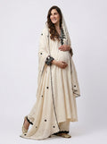 PERSIAN BLACK AND WHITE MATERNITY ANARKALI SET