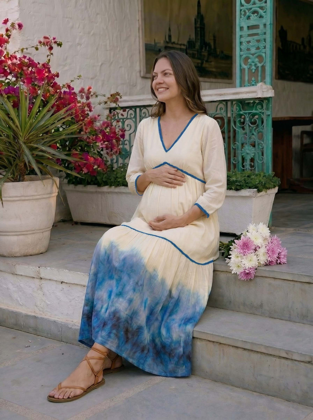 Ivory glacier dress