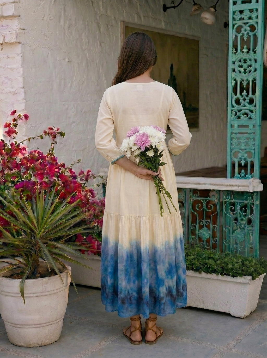Ivory glacier dress
