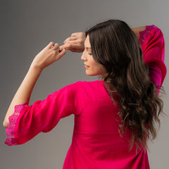 Hot Pink Maternity Dress