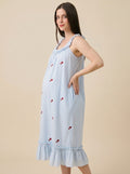 BABY BLOOM MATERNITY LOUNGE DRESS