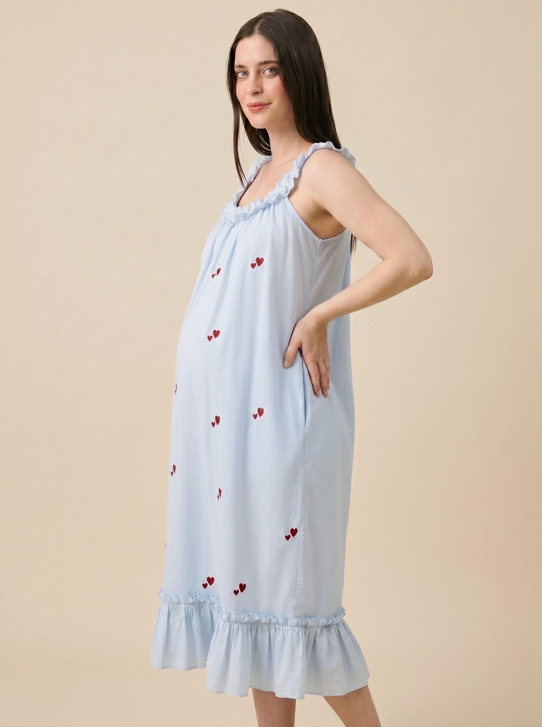 BABY BLOOM MATERNITY LOUNGE DRESS