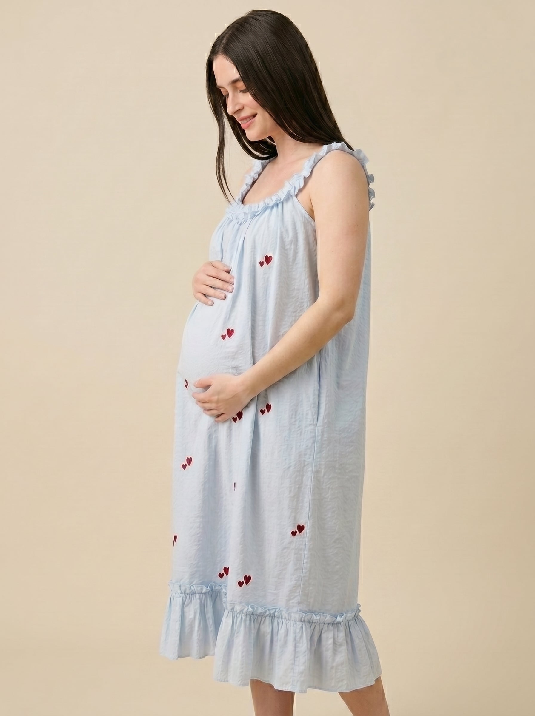 BABY BLOOM MATERNITY LOUNGE DRESS – Dearma., A Product Of MANASA REDDY