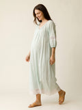 ICE BLUE MATERNITY LOUNGE DRESS